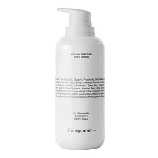 Transparent Lab Vitamin Enriched Body Lotion, vitamin body cream, 400 ml