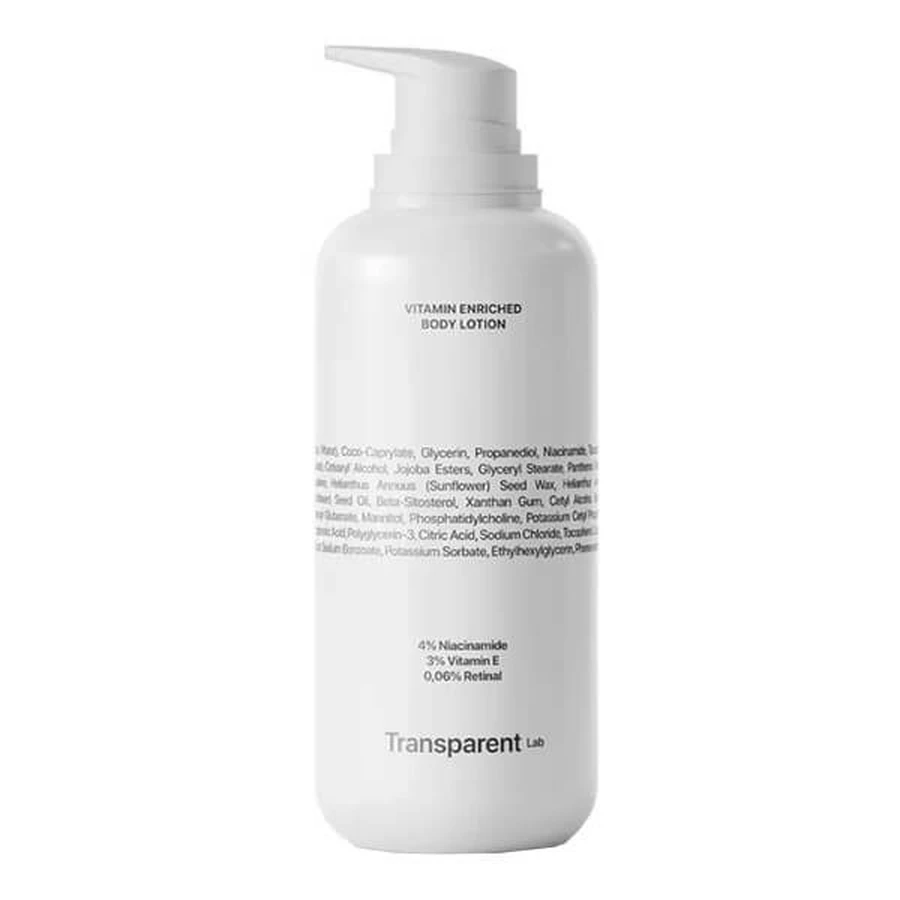 Transparent Lab Vitamin Enriched Body Lotion, vitamin body cream, 400 ml