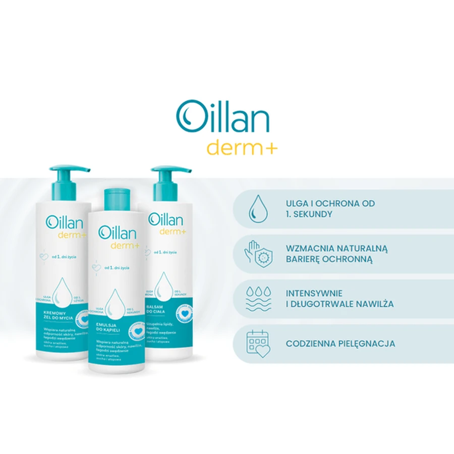Lote de 2 x Oillan Derm+, loción corporal, 400 ml