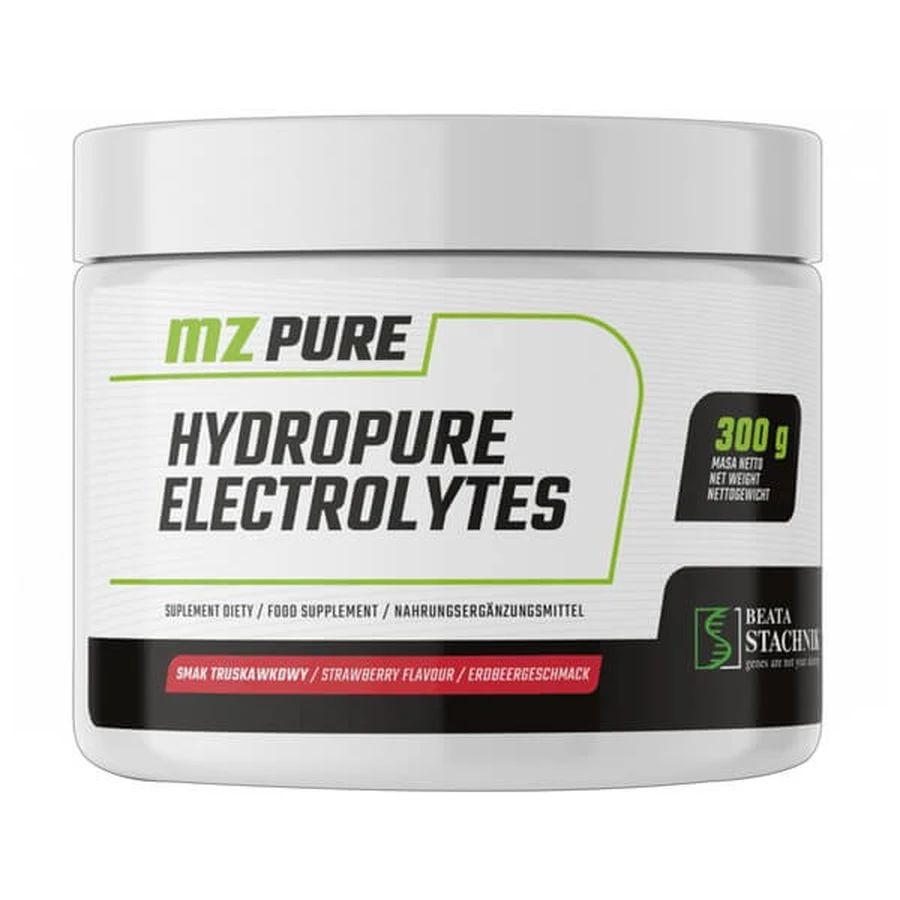MZ Pure HydroPure Electrolytes, powder, strawberry flavor, 300 g
