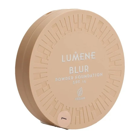 Lumene Blur Longwear Powder Foundation, polvo de larga duración SPF 15, 1, 10 g