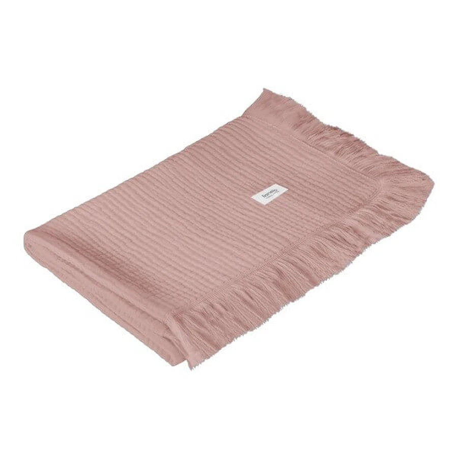 Lionelo Muslin Blanket, Säuglings-Musselin-Decke, Dusty Pink, 1 Stk.
