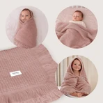 Lionelo Muslin Blanket, Säuglings-Musselin-Decke, Dusty Pink, 1 Stk.
