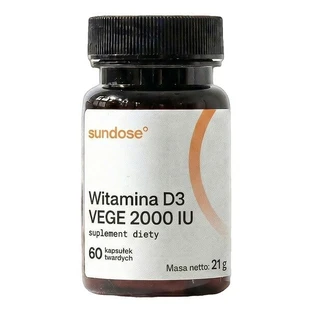 Sundose Vitamin D3 Vege 2000 IU, hard capsules, 60 pcs.