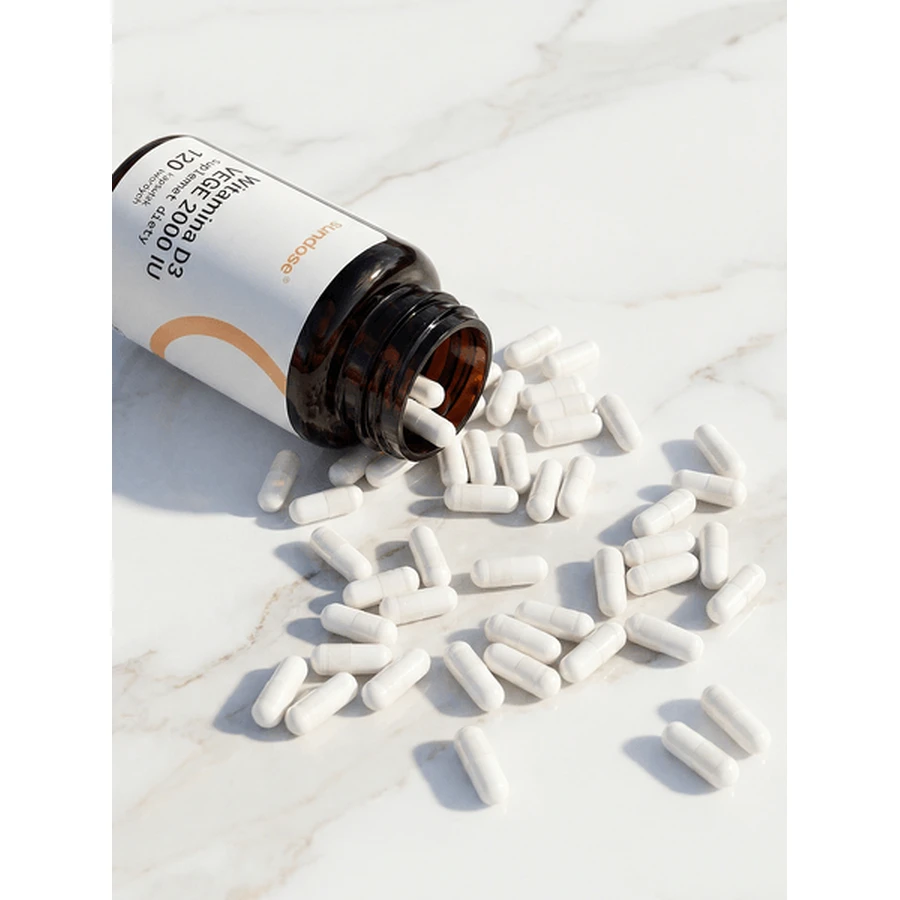 Sundose Vitamin D3 Vege 2000 IU, hard capsules, 60 pcs.