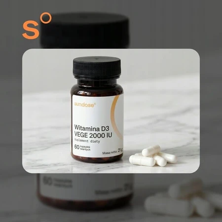 Sundose Vitamin D3 Vege 2000 IU, hard capsules, 60 pcs.