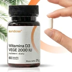Sundose Vitamin D3 Vege 2000 IU, hard capsules, 60 pcs.