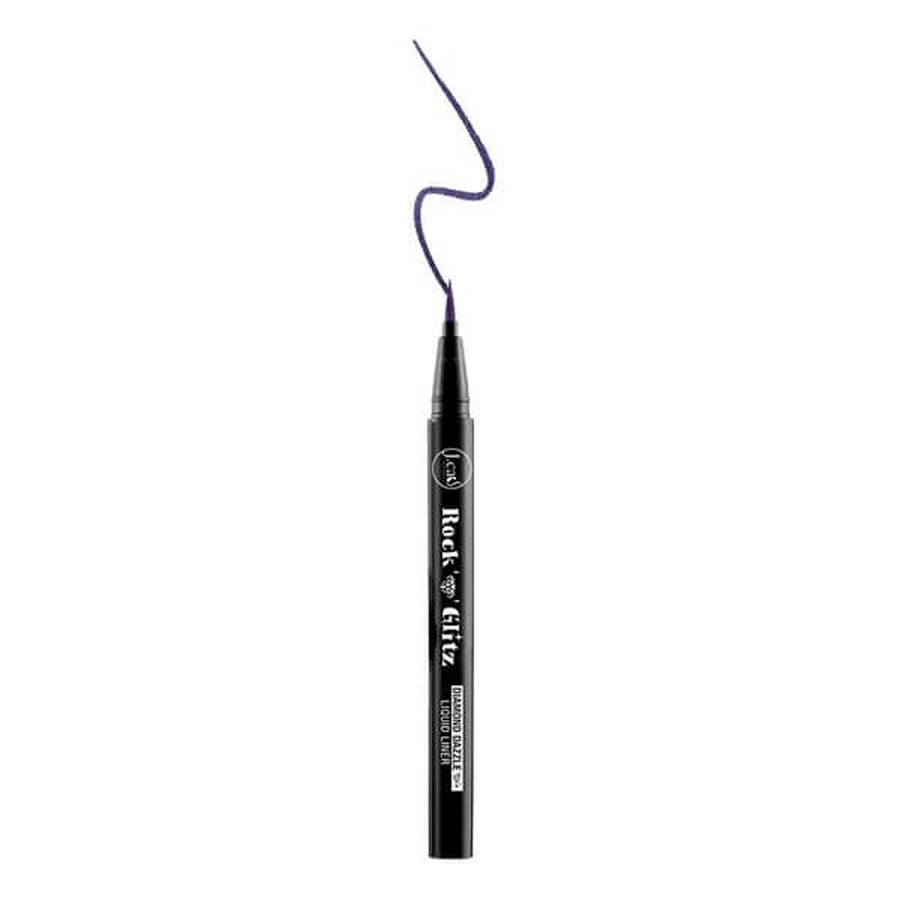 J.Cat Beauty, Rock N' Glitz Diamond Dazzle Liquid Liner 104, vloeibare eyeliner met diamantglans, 0,85 g.