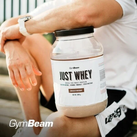 GymBeam Just Whey Protein Cookies&amp;Cream, Pulver, Keks-Geschmack, 2000 g