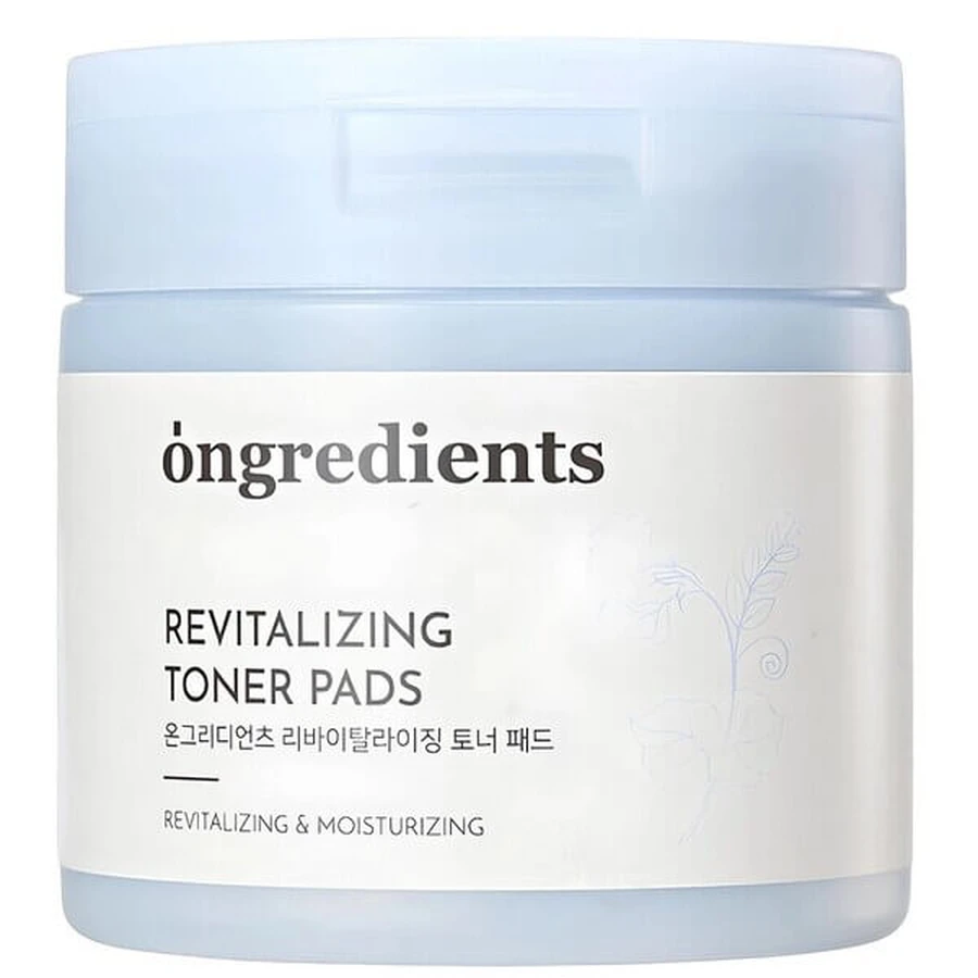 Ongredients, Revitalizing Toner Pads, toning face pads, 60 pcs.