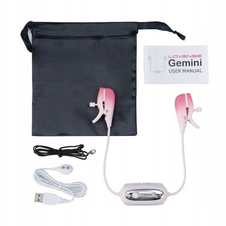 Lovense Gemieni, app-controlled nipple clamps, 1 pc.