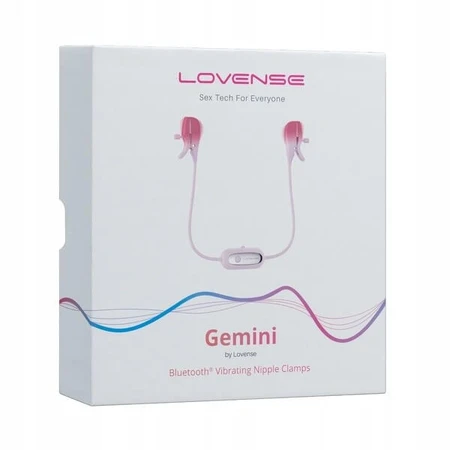 Lovense Gemieni, app-controlled nipple clamps, 1 pc.
