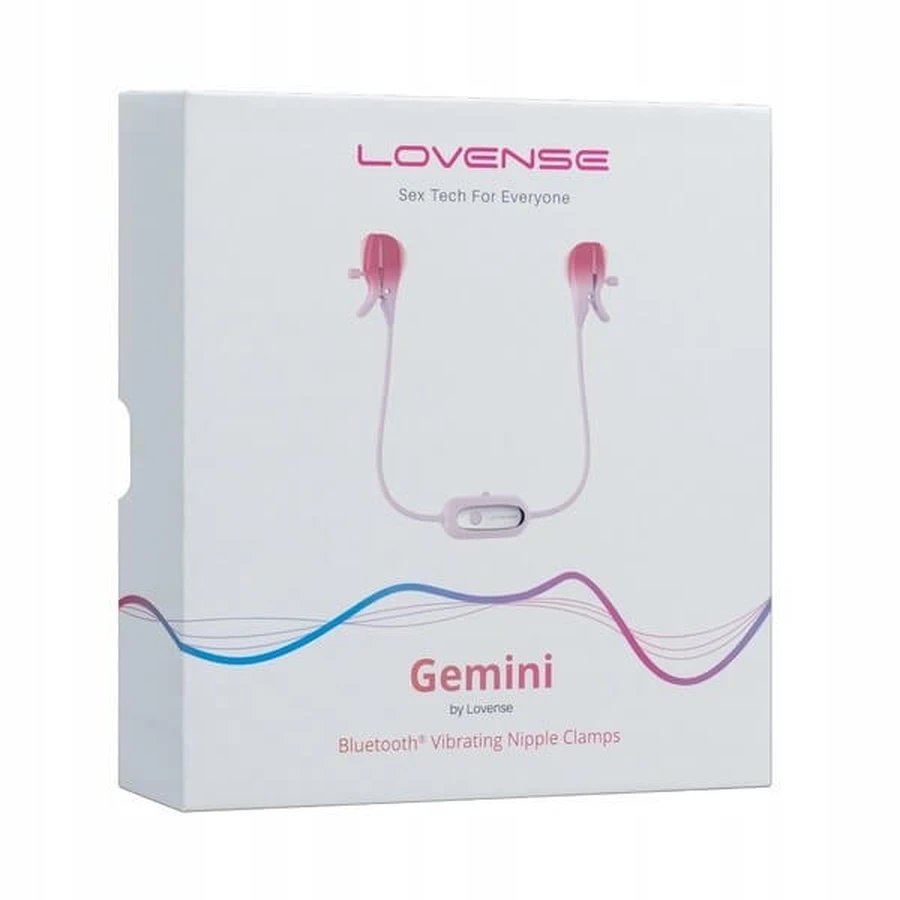 Lovense Gemieni, app-controlled nipple clamps, 1 pc.