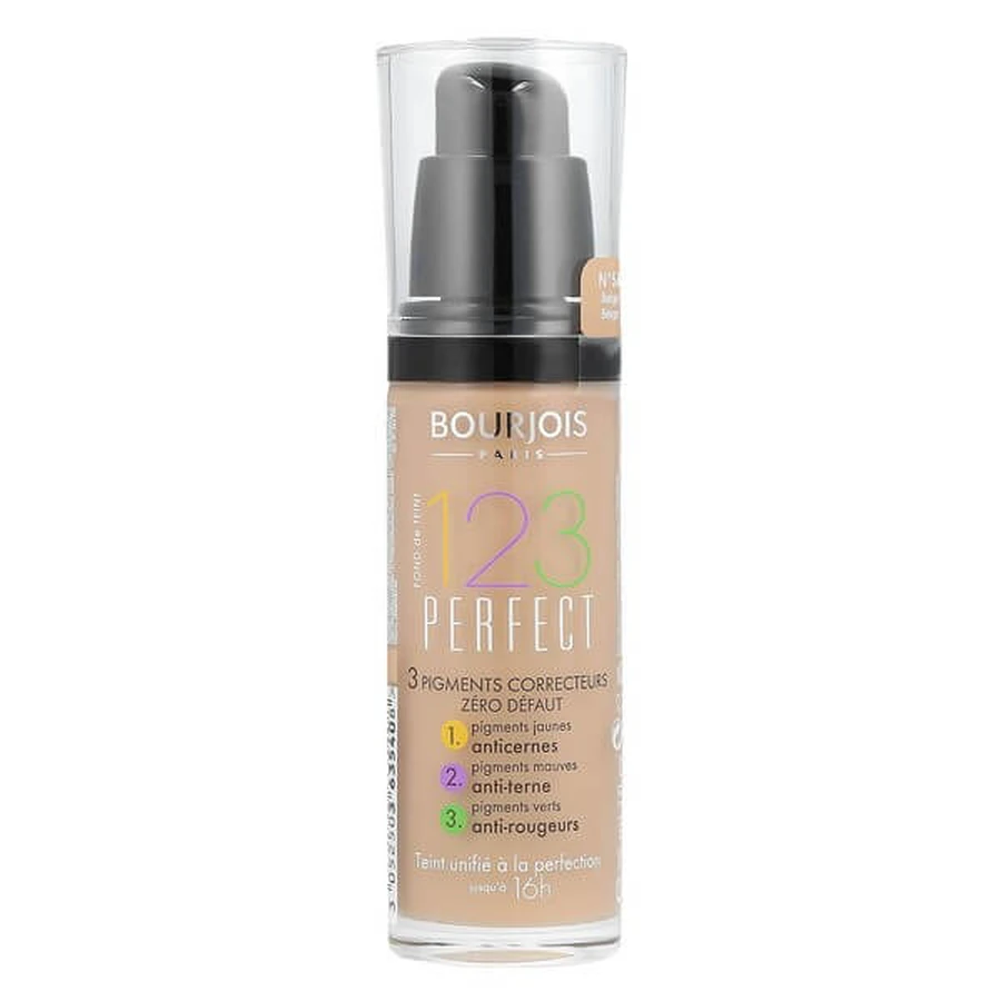 Bourjois 1, 2, 3 Perfect, medium coverage face primer, 54 Beige, 30 ml