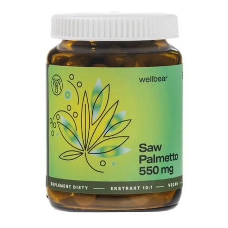 Wellbear Saw Palmetto 550 mg, gélules, 60 pcs.