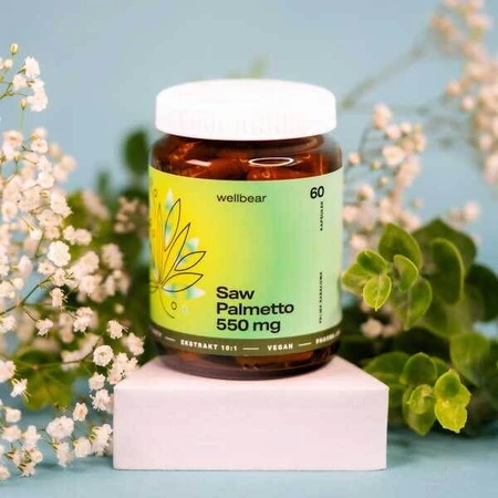 Wellbear Saw Palmetto 550 mg, gélules, 60 pcs.