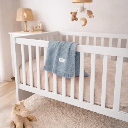 Lionelo Muslin Blanket, Baby-Musselin-Decke, Stone Blue, 1 Stück.