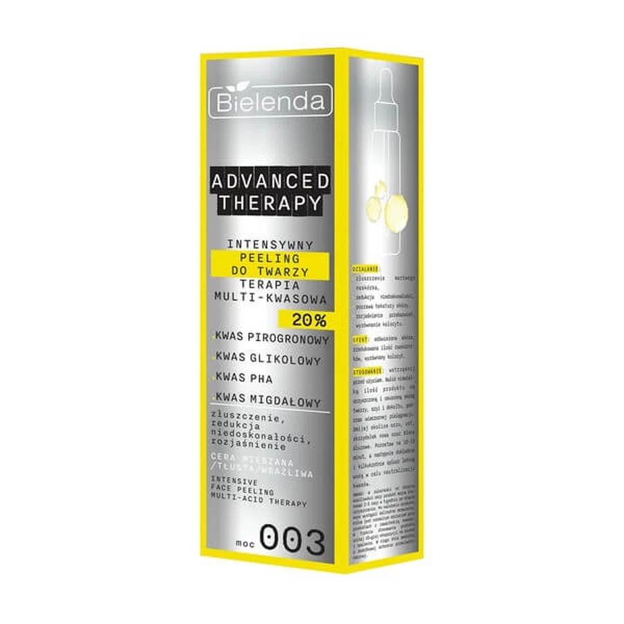 Bielenda Terapia Avanzada, exfoliante facial intensivo multiácido, 30 ml