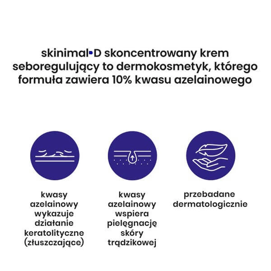 Skinimal D, konzentrierte seboregulierende Creme, 50 ml