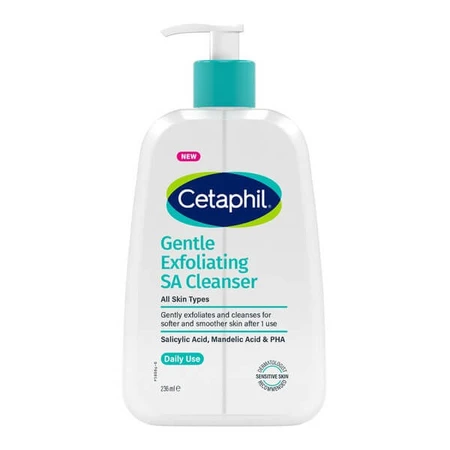 Cetaphil Gentle Exfoliating SA, mild exfoliating gel for face and body wash, 236 ml