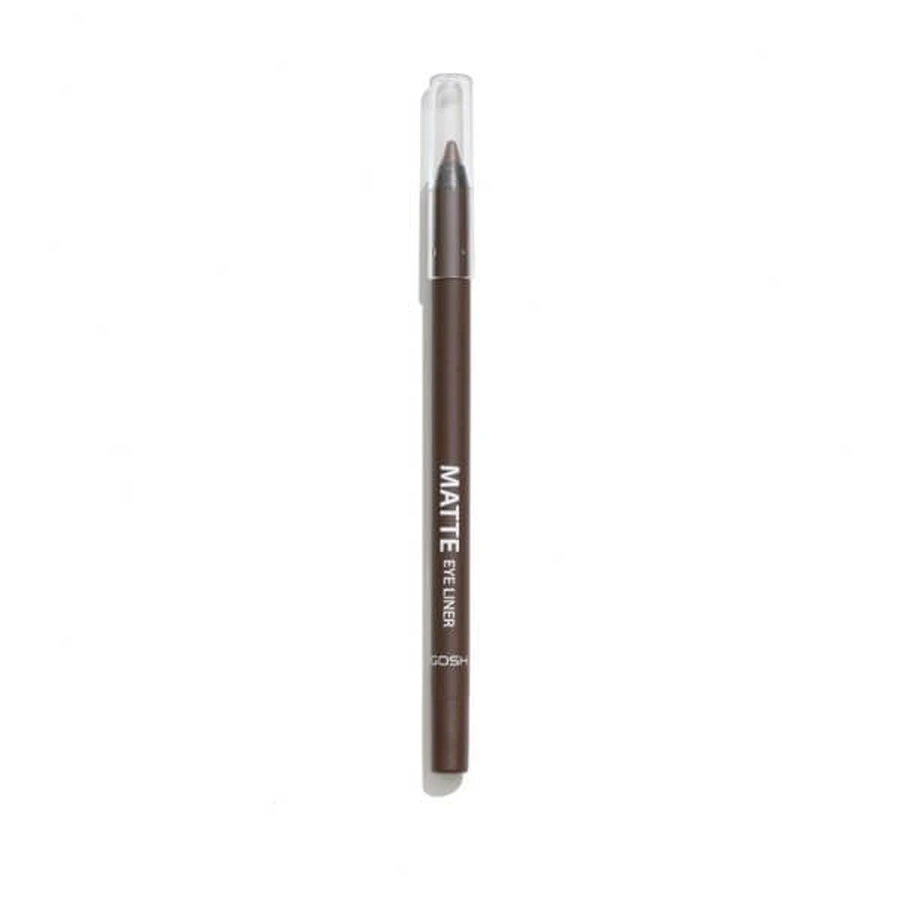 Gosh Matte Eye Liner, matte eyeliner, waterproof, 014 Chocolate Brown, 1.2 g