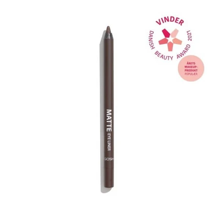 Gosh Matte Eye Liner, matte eyeliner, waterproof, 014 Chocolate Brown, 1.2 g
