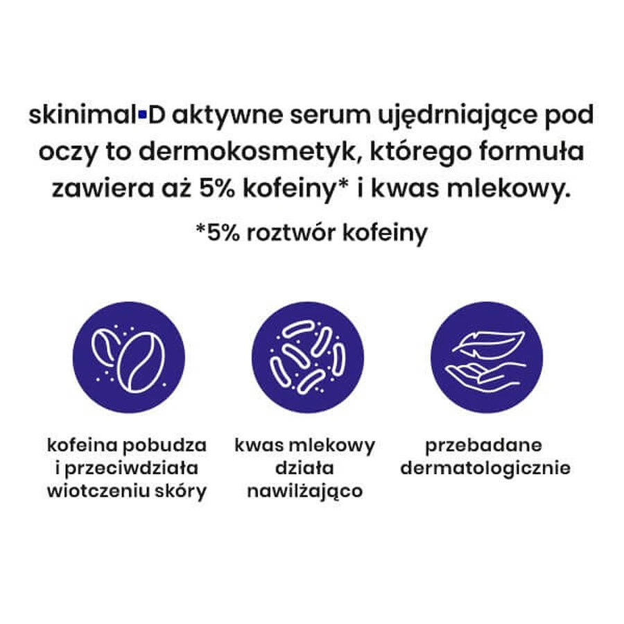 Skinimal D, active firming serum under eyes, 30 ml