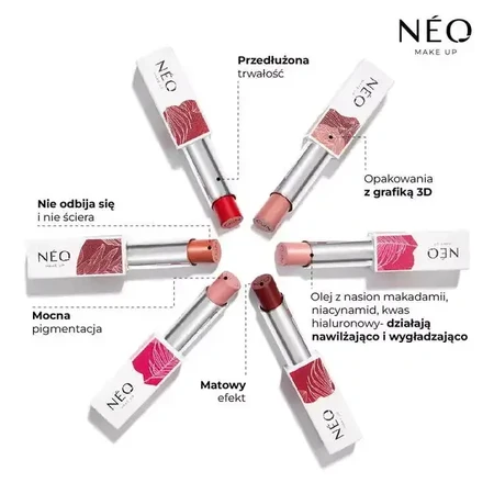 NEO Make Up Long-lasting lipstick stick: 03 CLASSY ROSE MADAME, 3.5 g