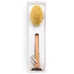 Hhuumm, dry body massage brush, tampico fiber No.2 stick version, 1 piece.