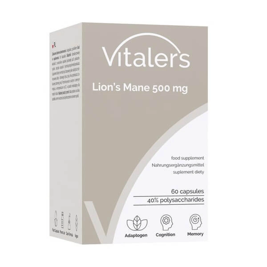 Vitalers Crinière de lion, gélules, 60 pcs.