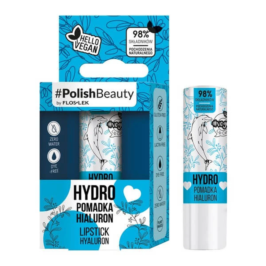 Flos-Lek Vege Lippenpflege Hydro, Hyaluron-Lippenstift, 1 Stk.