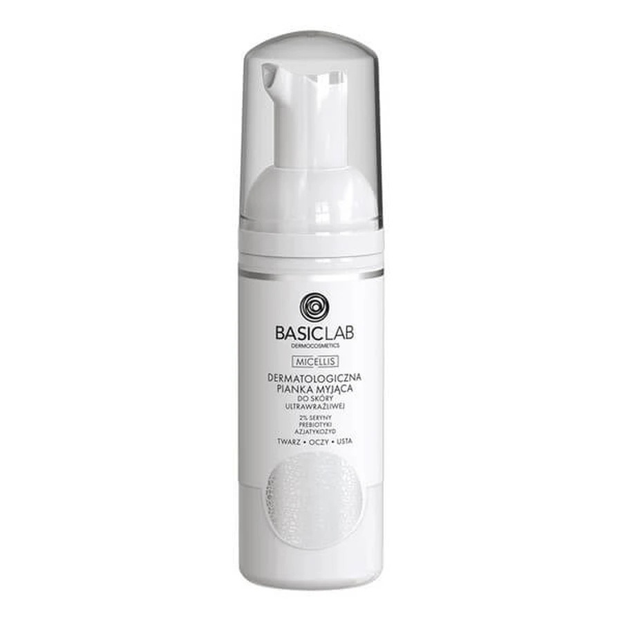 BasicLab Micellis, dermatologischer Reinigungsschaum für ultra-empfindliche Haut, 50 ml