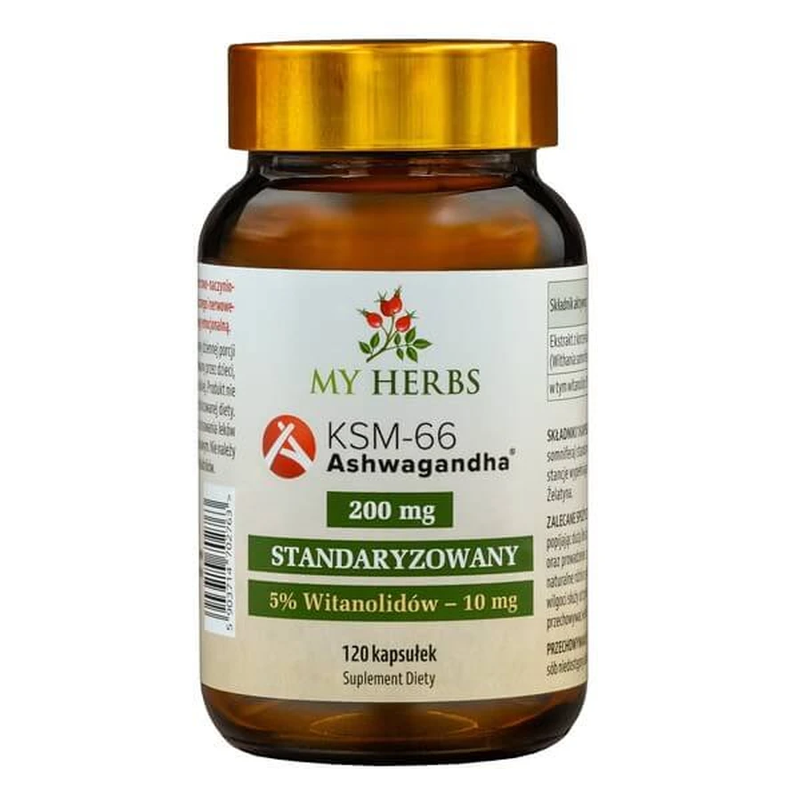 My Herbs Ashwagandha KSM-66, gélules, 120 pcs.
