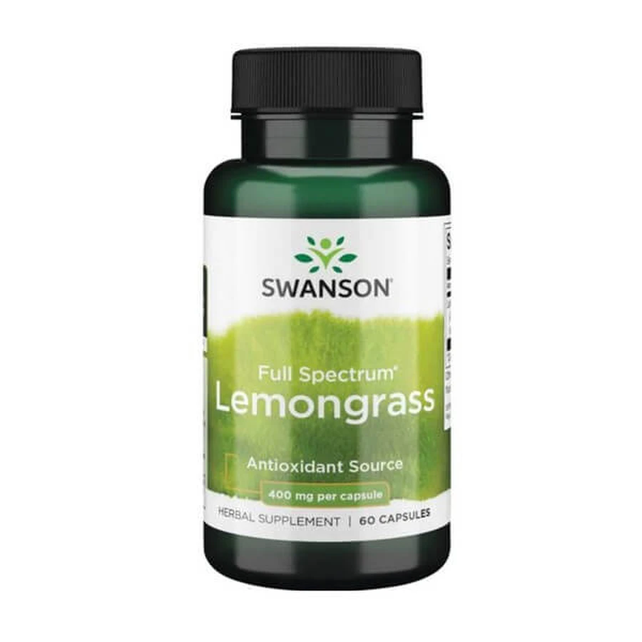 Swanson Full Spectrum Lemongrass, cápsulas, 60 uds.