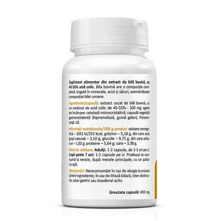 Ox Bile, 20 capsules, Zenyth