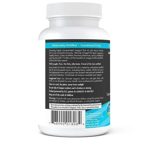 Ultimate Omega-D3 Sport, gélules, 60 pcs.