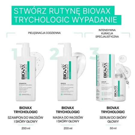 Biovax Trychologic Prolapse Kit, shampoo, 200 ml + hair and scalp mask, 200 ml