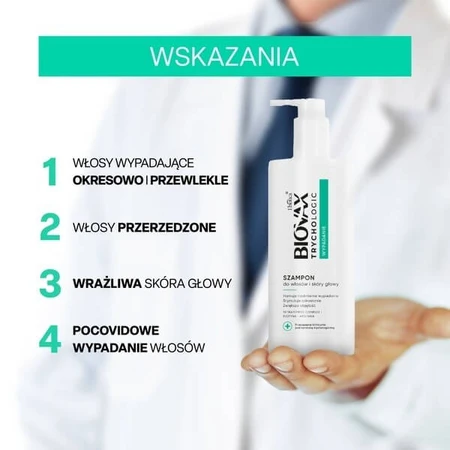 Biovax Trychologic Prolapse Kit, shampoo, 200 ml + hair and scalp mask, 200 ml