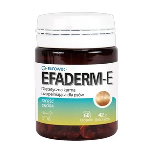 Efaderm-E, aliment complémentaire diététique pour chiens, gélules, 60 pcs.