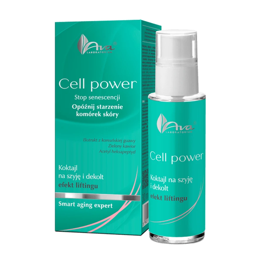 Ava Cell Power, cocktail for neck and décolleté, lifting effect, 30 ml