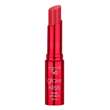 Golden Rose Glow Kiss baume à lèvres teinté, baume à lèvres colorant, 02 Fraise, 3 g