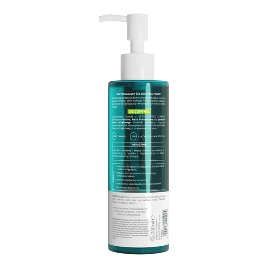 Oillan Oil Control, face wash gel against imperfections, 200 ml