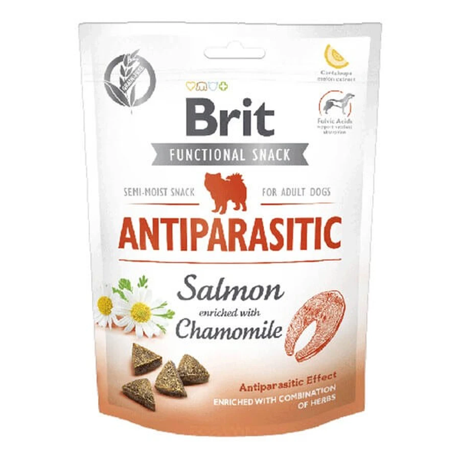Brit Care Dog Functional Snack Antiparasitic Salmon, hondensnacks, 150 g.
