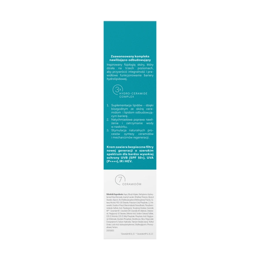 Oillan Hydrating, SPF50+ Feuchtigkeitscreme für das Gesicht für trockene und empfindliche Haut, 50 ml