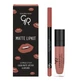Golden Rose Matte Lipkit, set de maquillaje para labios, sable, 7,6 g