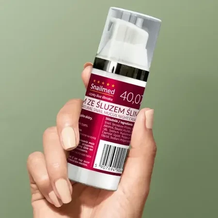 Snailmed, regenererende nachtcrème voor het gezicht met natuurlijk slakkenslijm, 50 ml