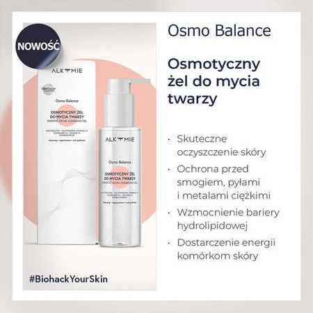Alkmie Osmo Balance, gel nettoyant osmotique pour le visage, 100 ml