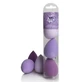 Purple make-up sponge set, 3 pieces, Pokhara
