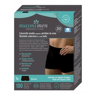 Masmi Men Organic Care, Men's boxer shorts for incontinence, size S, 1 pc.