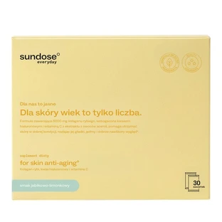 Sundose Everyday For Skin Anti-Aging, powder sachets, apple-lime flavor, 30 pcs.